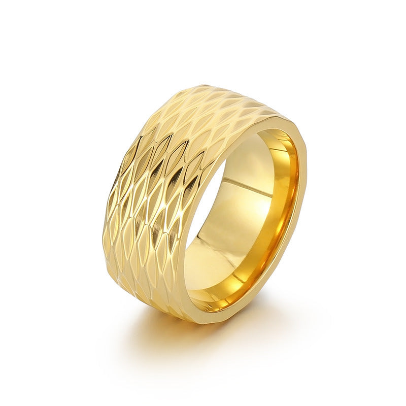 Anillo de Banda Kaelis Grid | Oro
