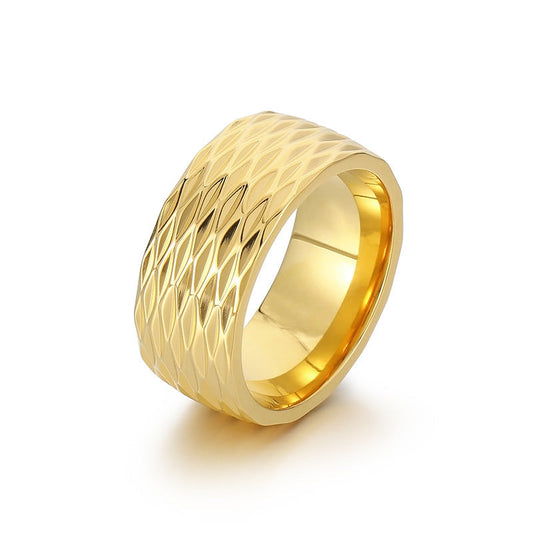 Anillo de Banda Kaelis Grid | Oro