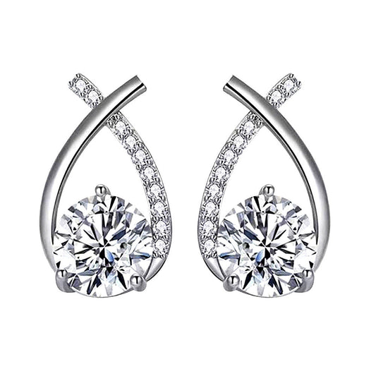 Aretes Arielle | Oro blanco