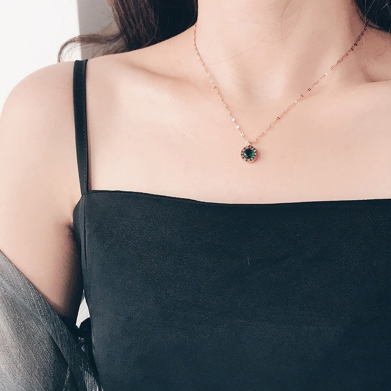Collar Esmeralda Dial | Oro