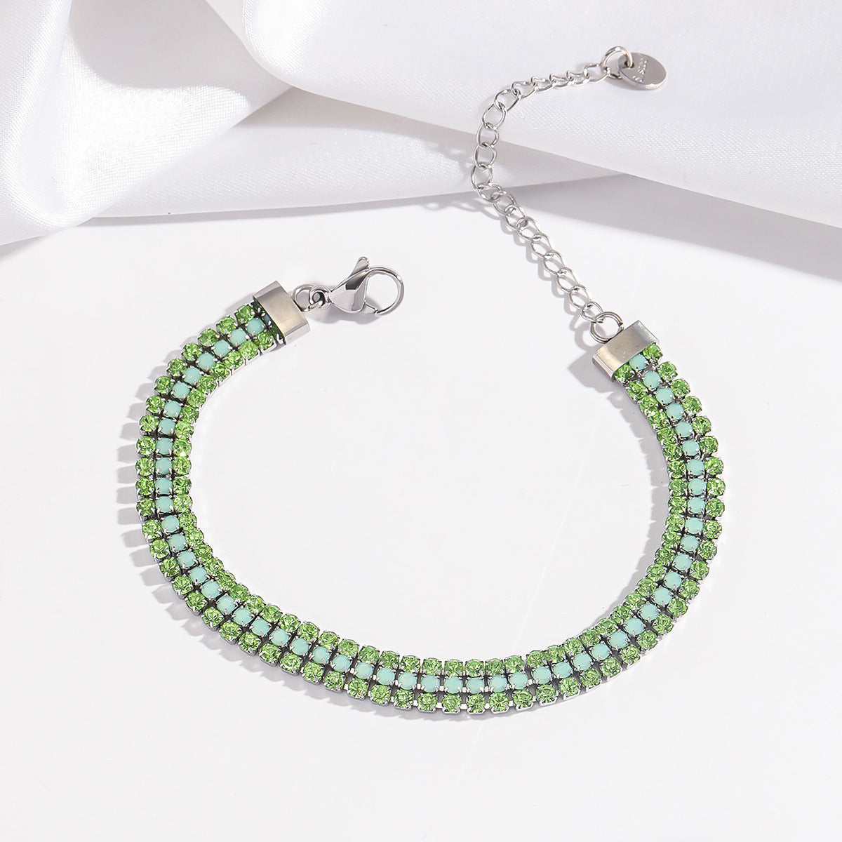 Pulsera Signature Shine | Oro blanco