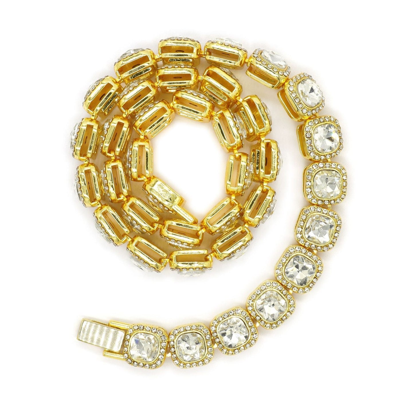 Collar Cuadrado Tennis Victoria | Oro