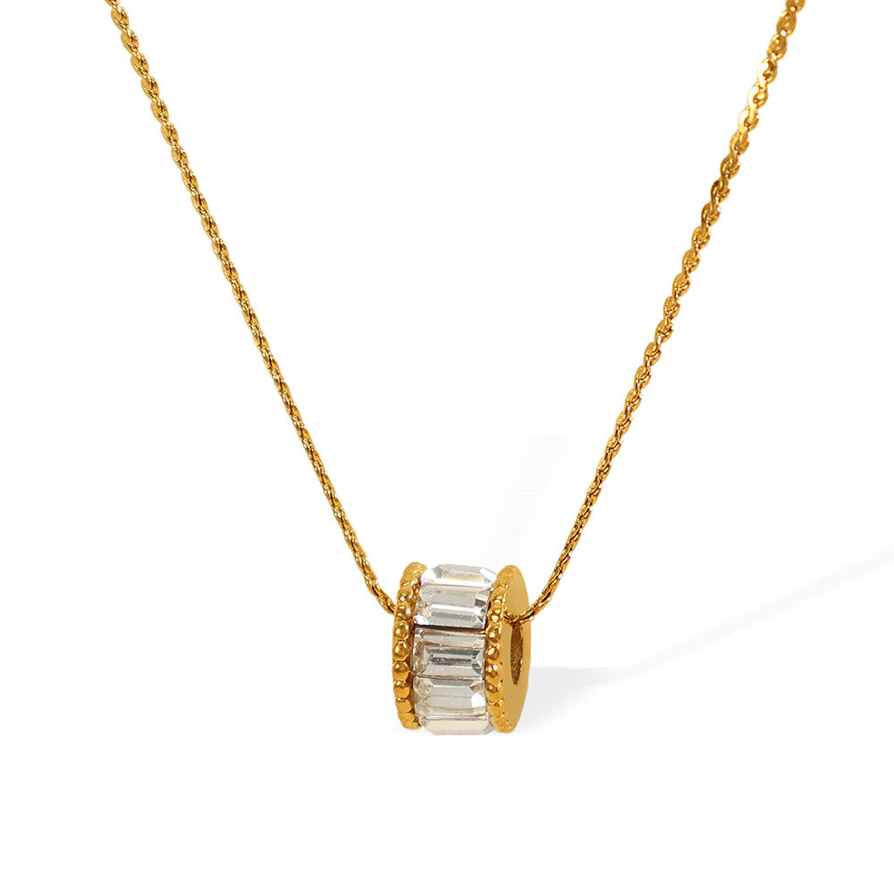 Collar Elyna de Barril Pulido | Oro