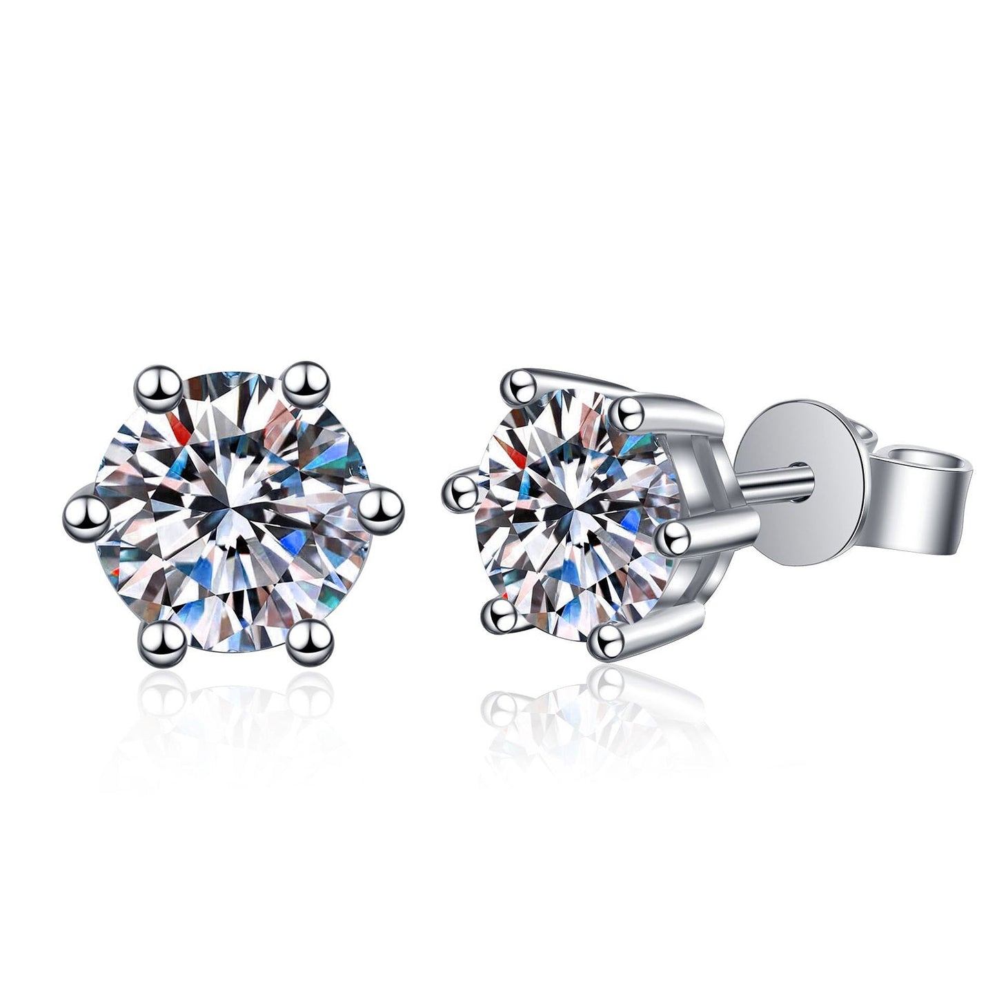 Aretes de Lujo Celeste | Oro blanco