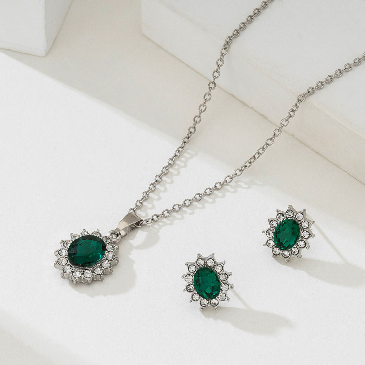 Set de Joyas Katya Smeryn | Oro blanco