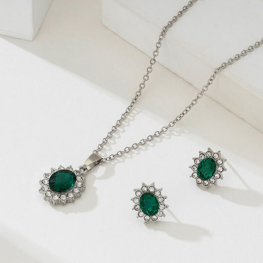 Set de Joyas Katya Smeryn | Oro blanco