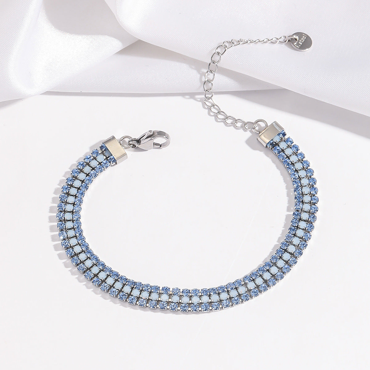 Pulsera Signature Shine | Oro blanco