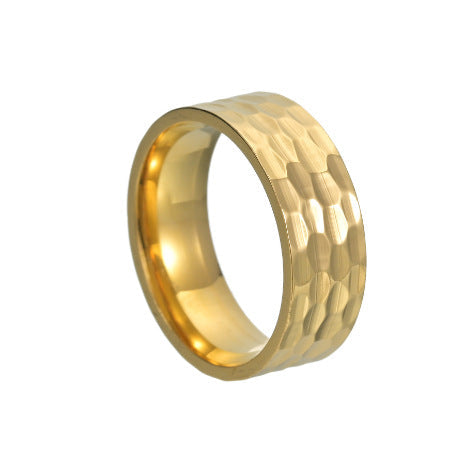 Anillo de Banda Varek Hammered | Oro