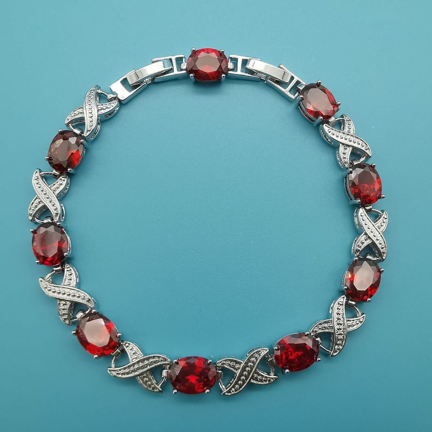 Pulsera Alendra Flameaux | Oro blanco