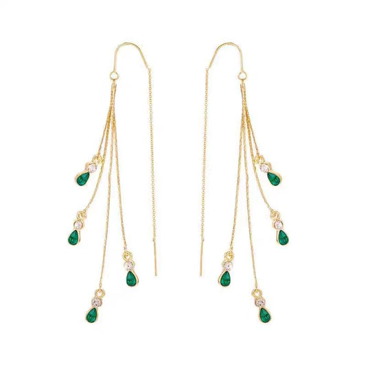 Aretes Calista Moreau Tassel | Oro