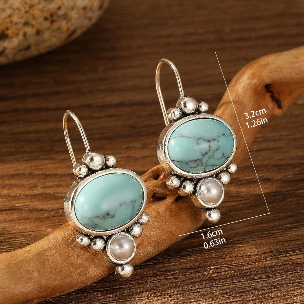Aretes Briselle Shorelight | Oro blanco