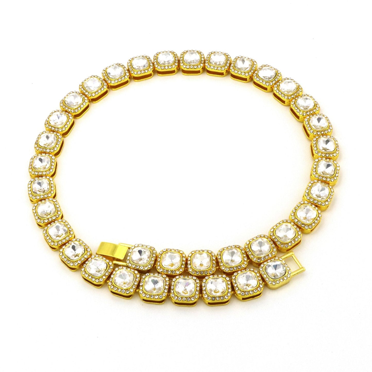 Collar Cuadrado Tennis Victoria | Oro