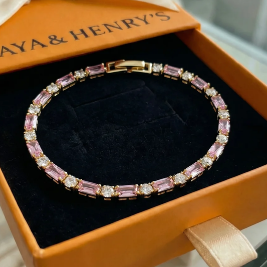 Pulsera Brillo Tennis Peony | Oro
