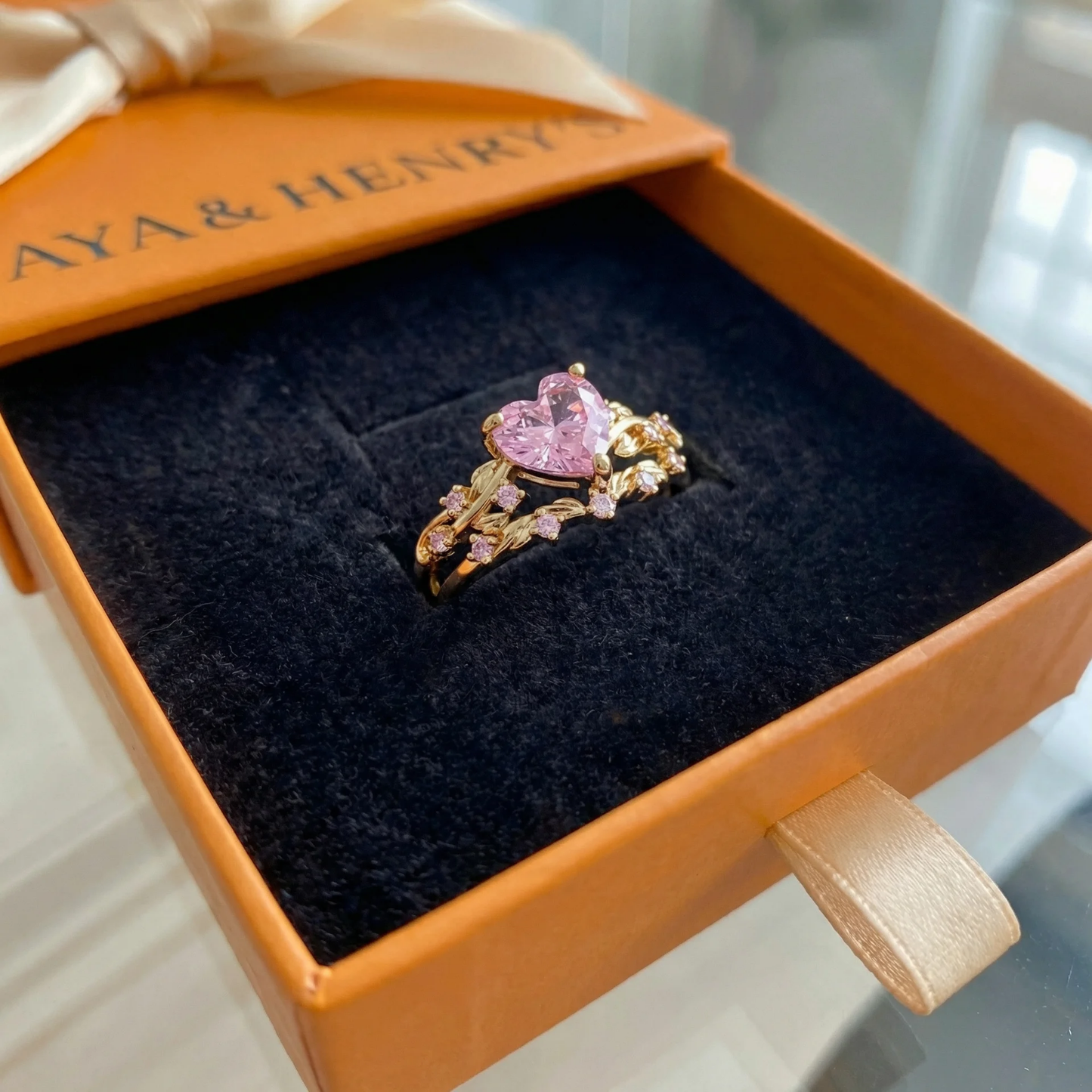 Set de Anillos Petalheart Garden | Oro