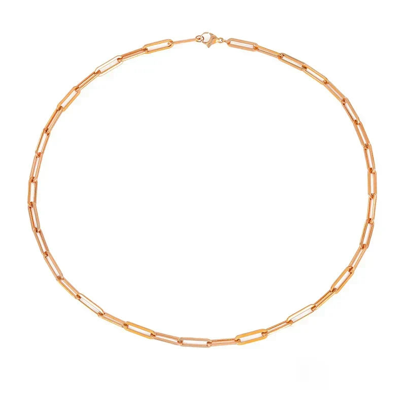 Collar de Cadena Elegante Archen | Oro blanco