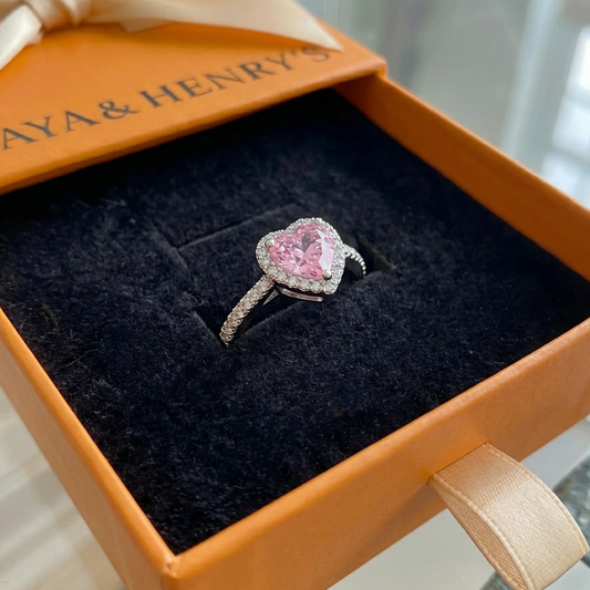 Anillo de Corazón Rosekiss | Oro blanco