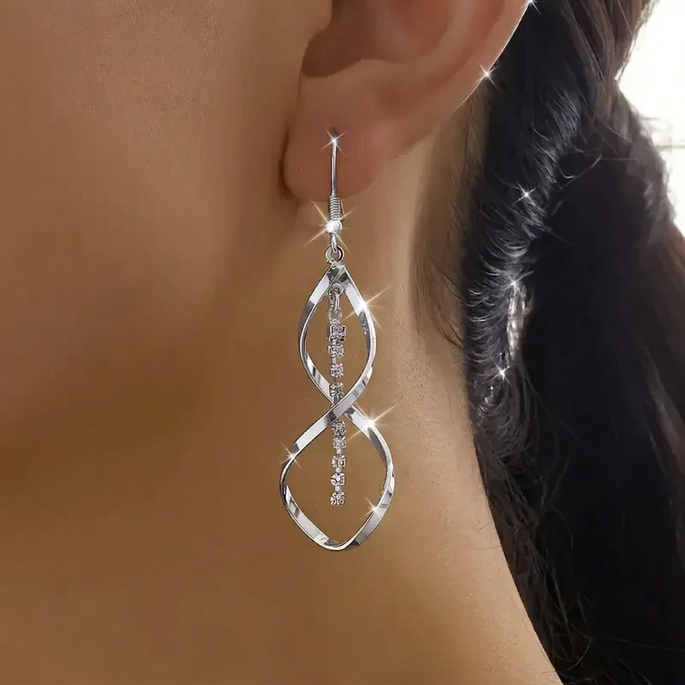 Aretes Rayo de Sol Espiral Oro