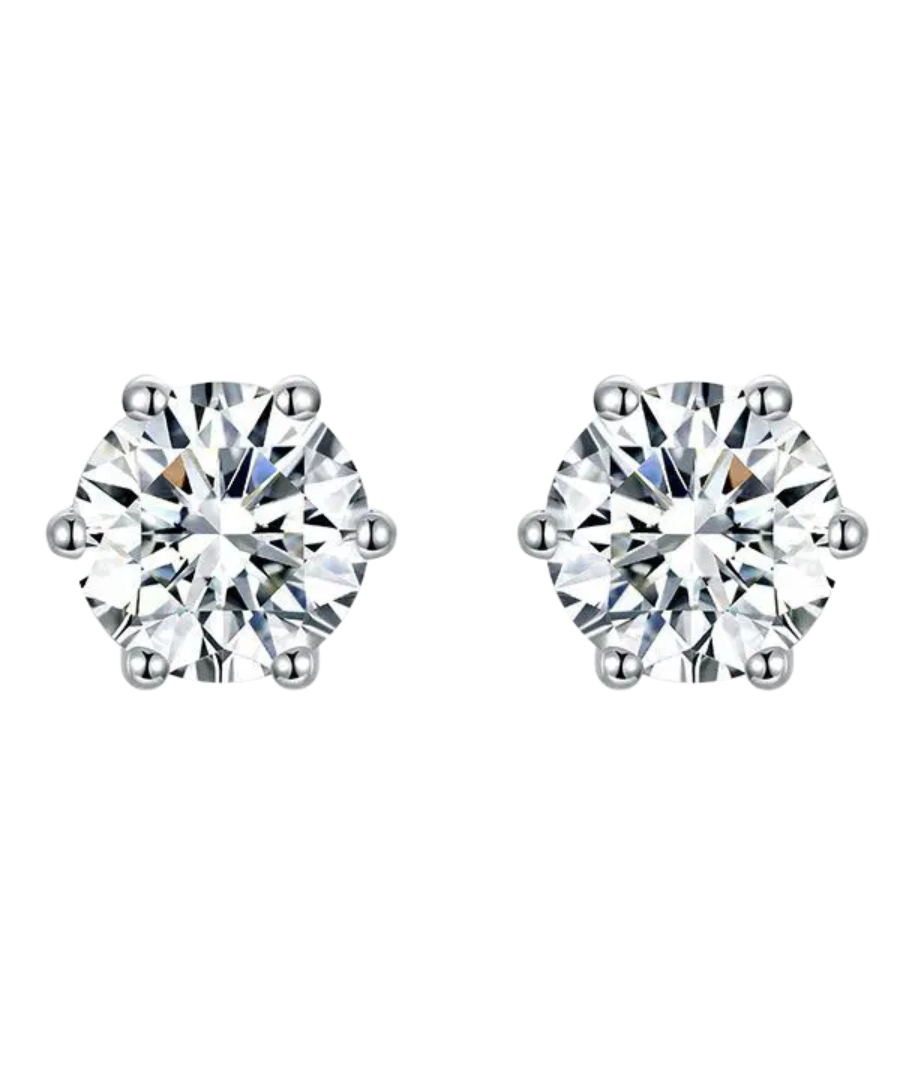 Aretes Destinee | Oro blanco