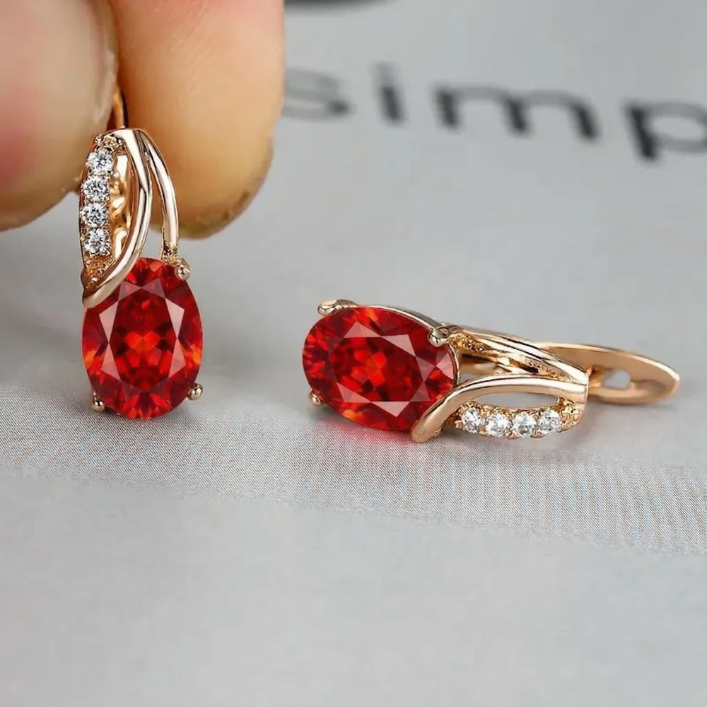 Aretes Veressa Ruberine | Oro