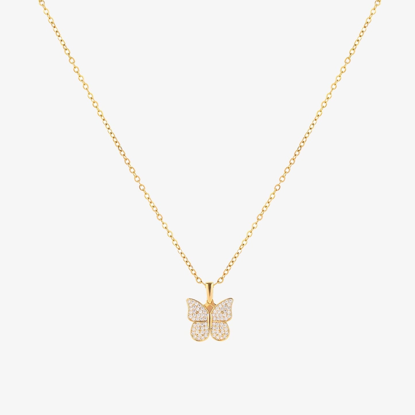 Collar de Mariposa Radiante | Oro