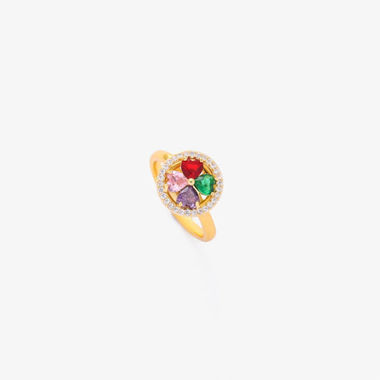 Anillo Giratorio de Corazones Colorwave | Oro
