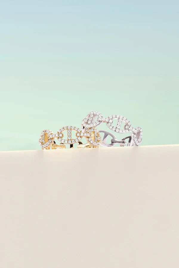 Anillo Isla Marina | Oro blanco