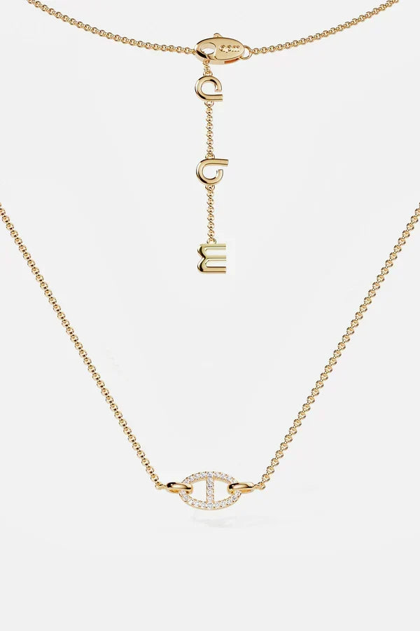Collar Isla Marina | Oro blanco