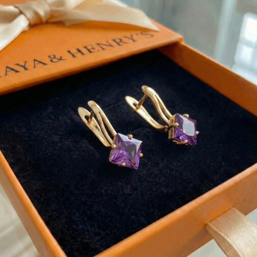 Aretes Zephira Crownlight | Oro rosa