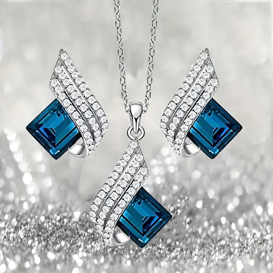 Set de Joyas Brienne Solazure | Oro blanco