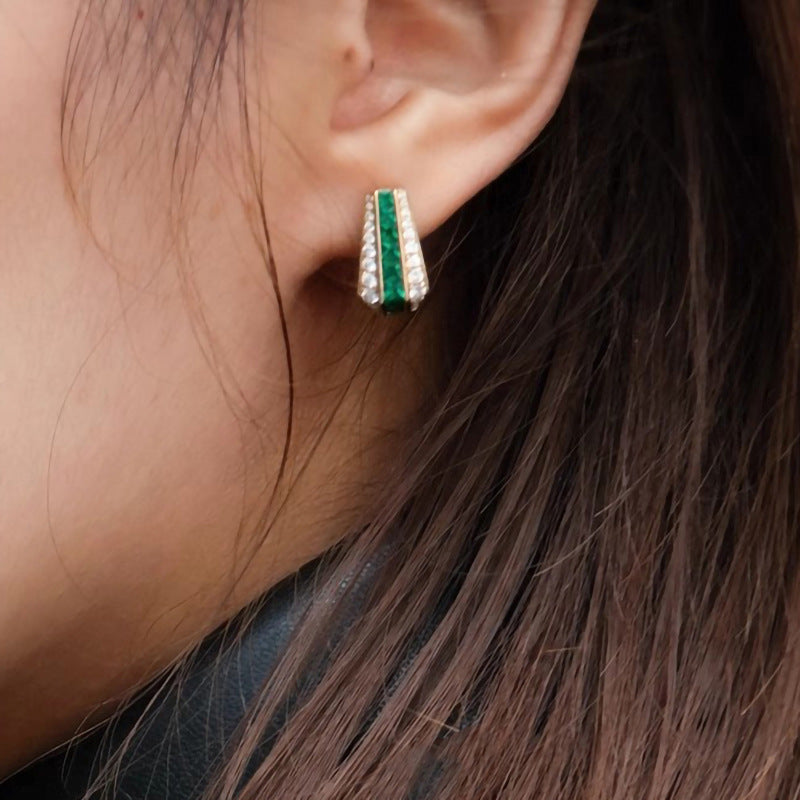 Aretes Esmeralda Sienna | Oro