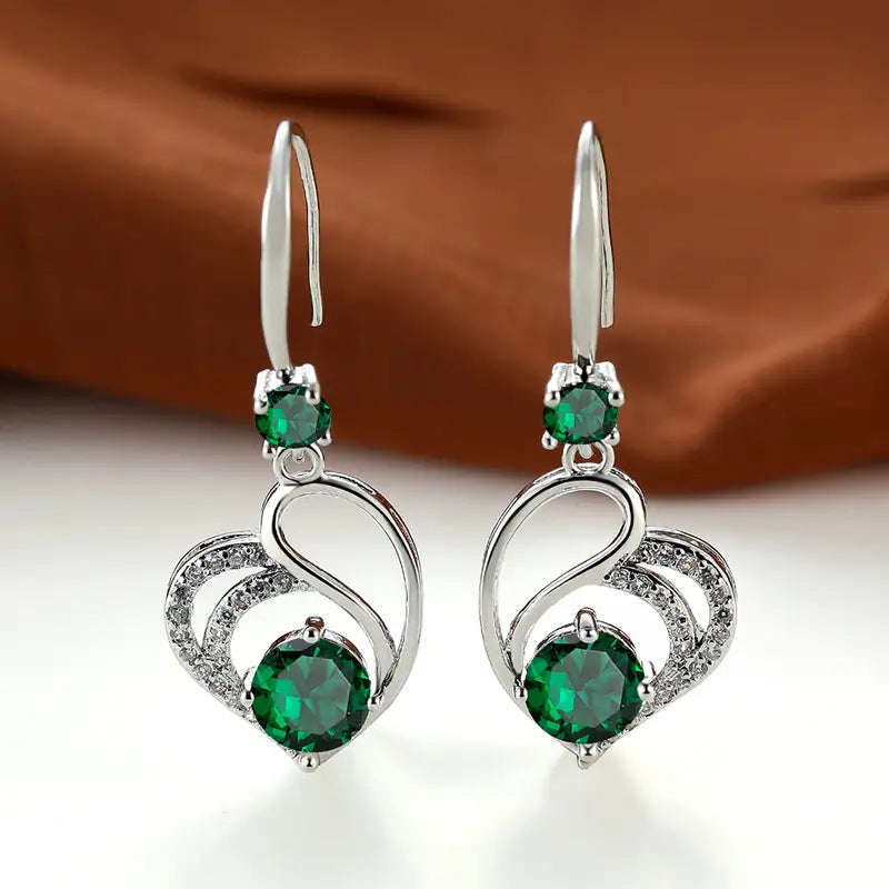 Aretes Seraphina Duval | Oro blanco