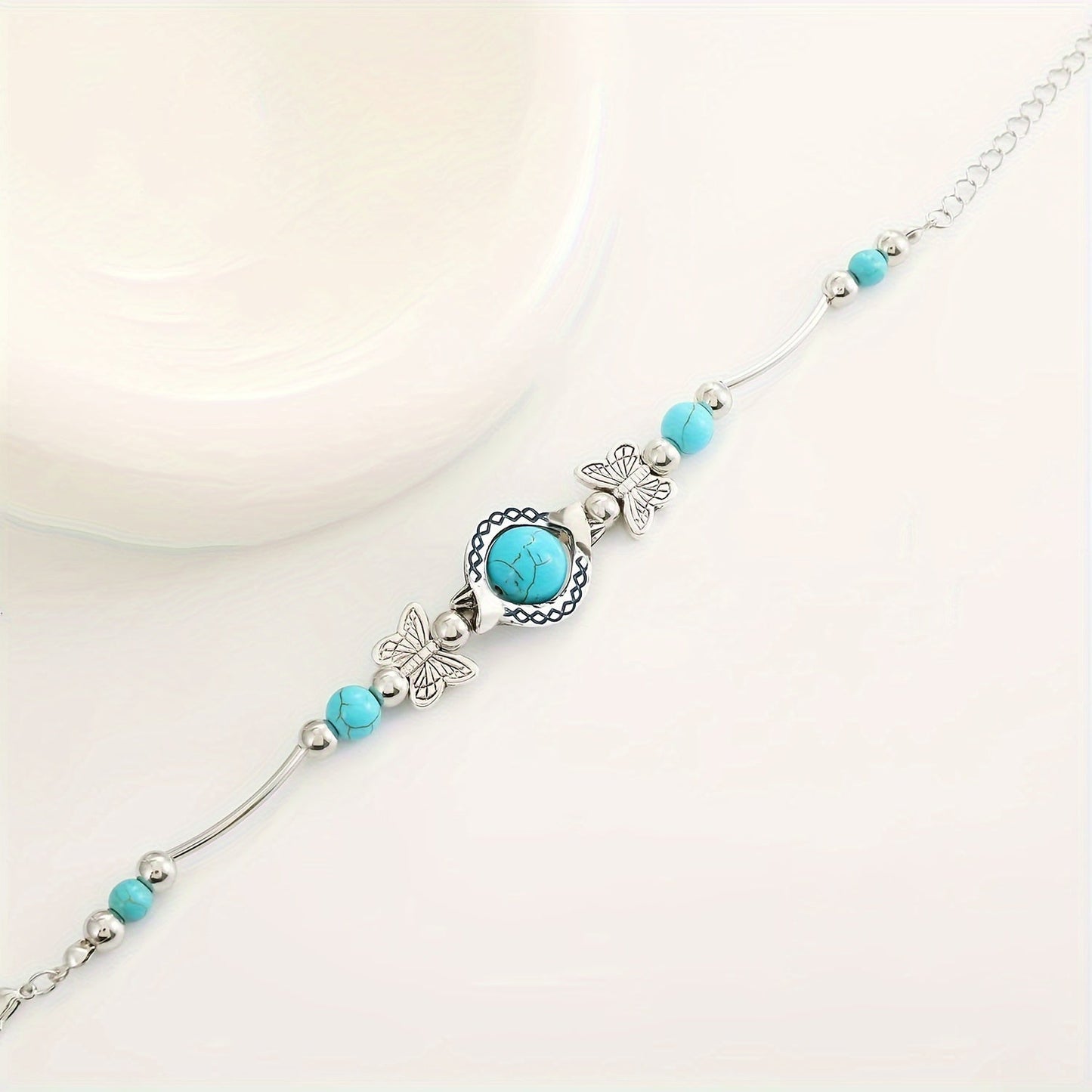 Pulsera de Mariposa Oasis Drift | Oro blanco