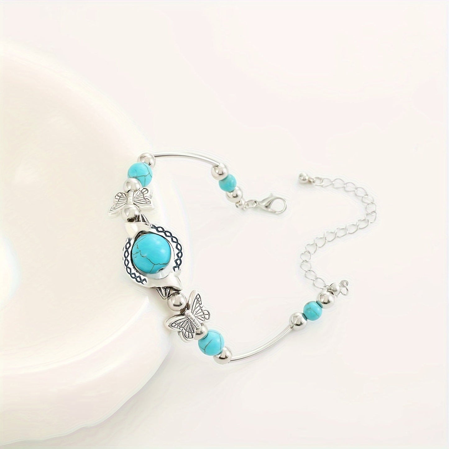 Pulsera de Mariposa Oasis Drift | Oro blanco