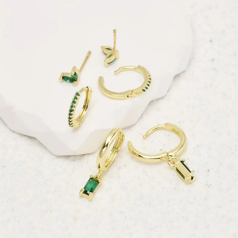 Set de Aretes Fiorenza Viridelle | Oro
