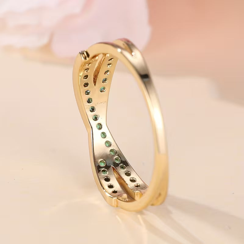 Anillo Esmeralda Flow | Oro