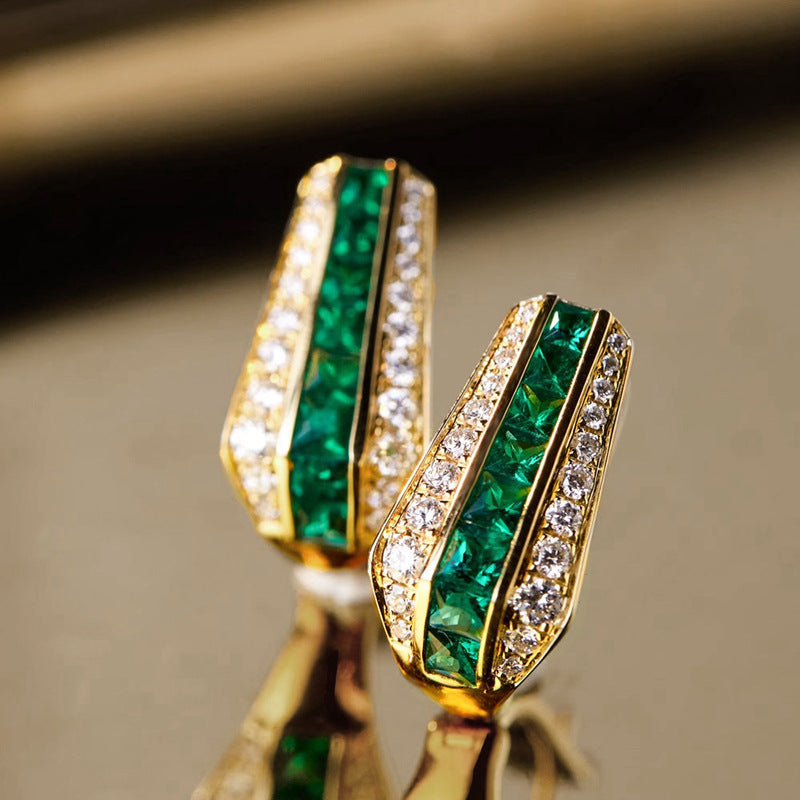 Aretes Esmeralda Sienna | Oro