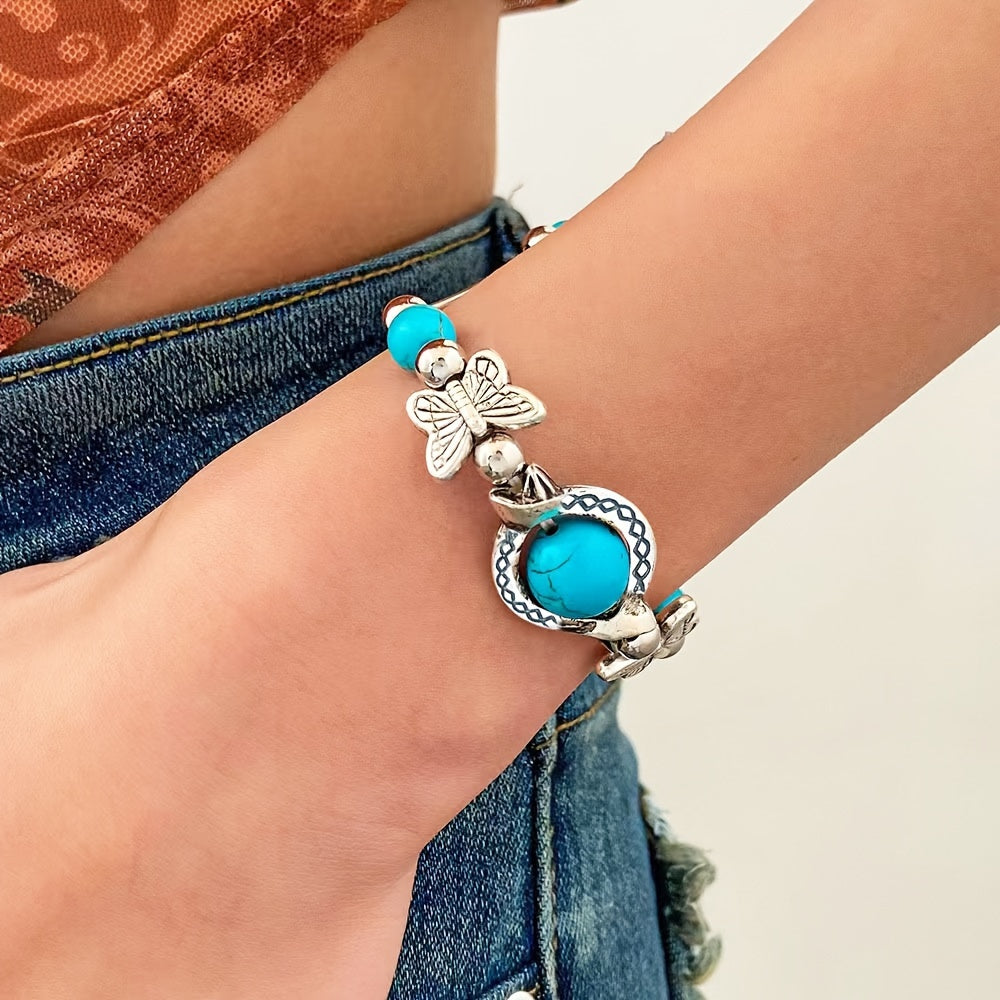 Pulsera de Mariposa Oasis Drift | Oro blanco