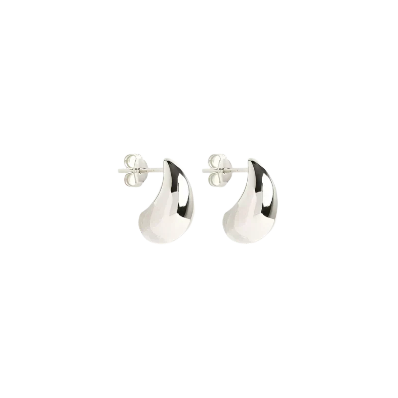 Aretes Colgantes Mato | Oro blanco