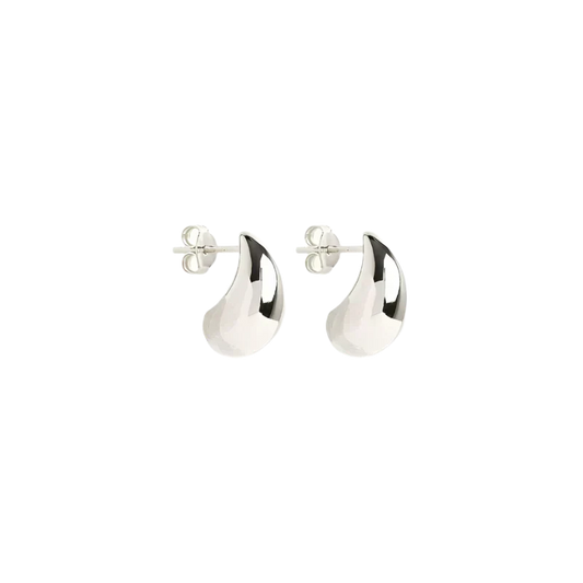 Aretes Colgantes Mato | Oro blanco