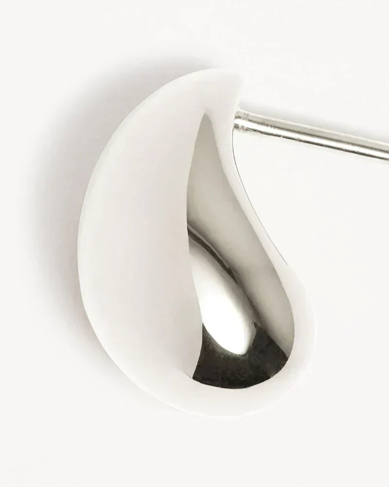 Aretes Colgantes Mato | Oro blanco