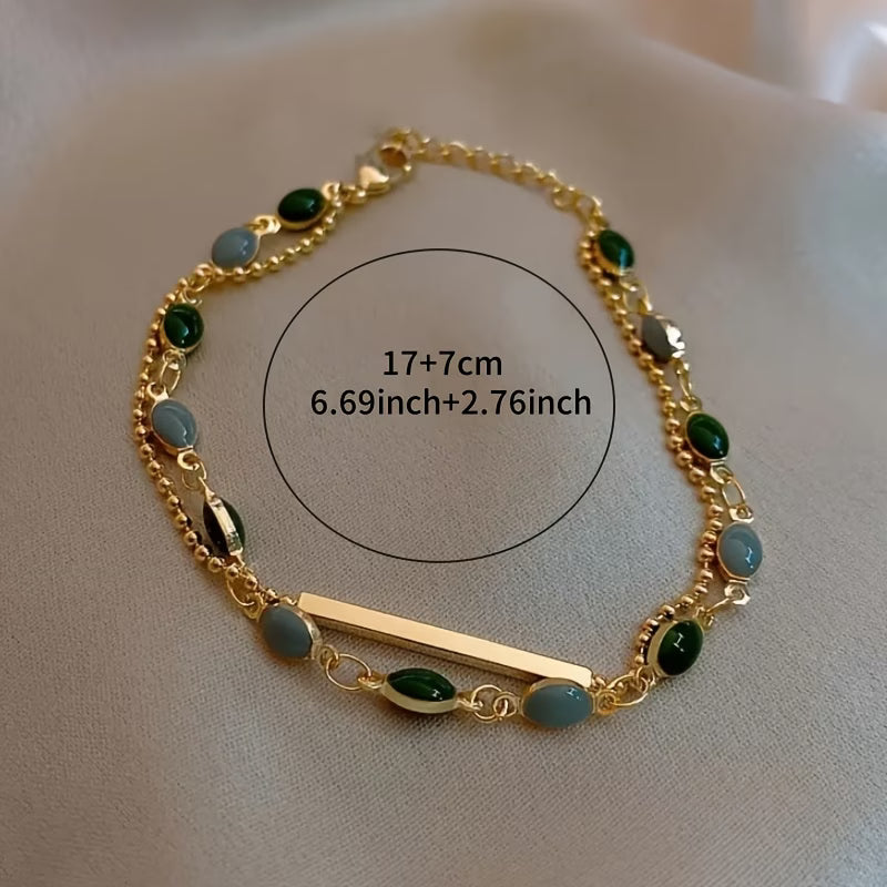 Pulsera Olivia Moss Duo | Oro