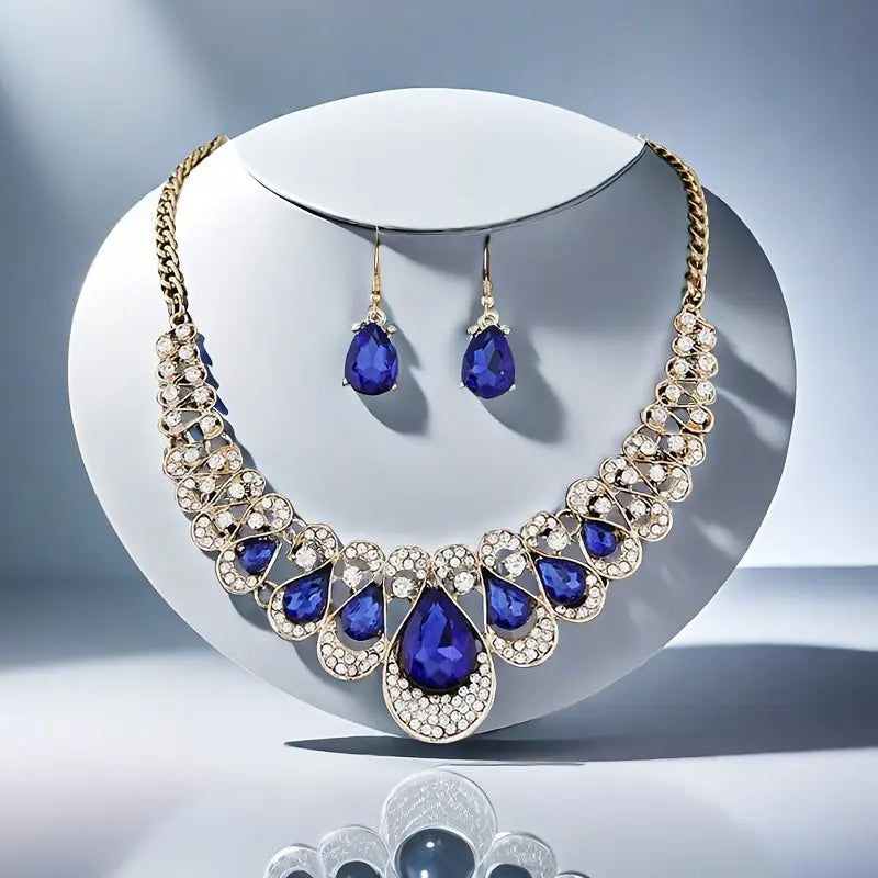 Set de Joyas Maevina Zafiros | Oro