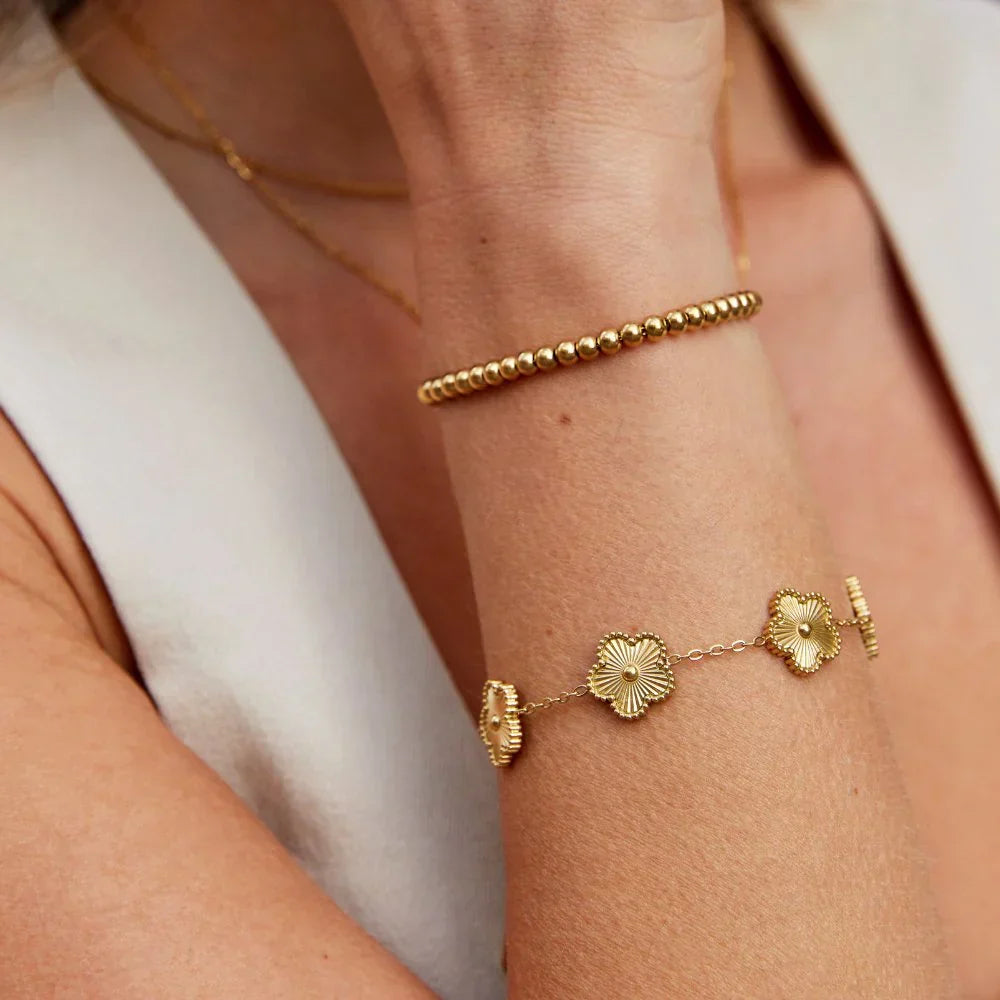 Pulsera Floreciente con Dije Florielle | Oro