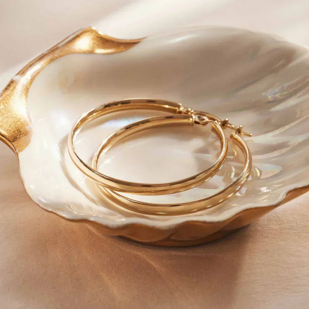 Aretes Noa Serane | Oro blanco