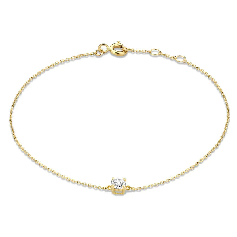 Pulsera de Piedra Cléa | Oro blanco