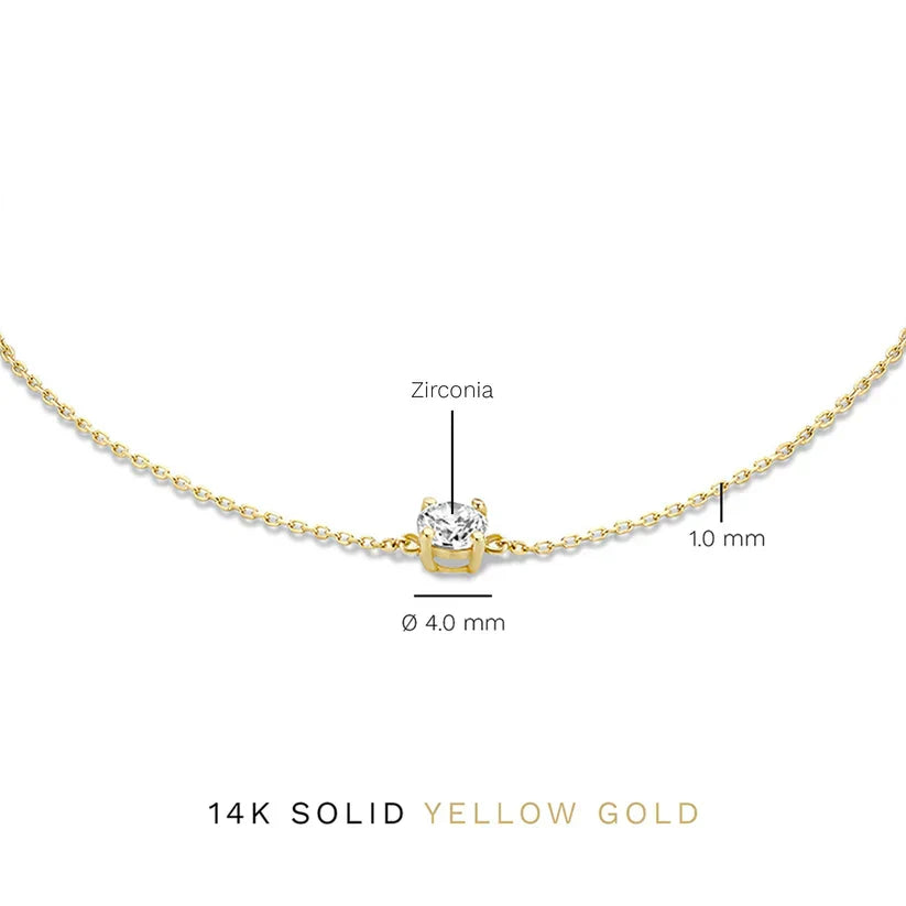 Pulsera con Piedra de Moissanita Cléa | Oro