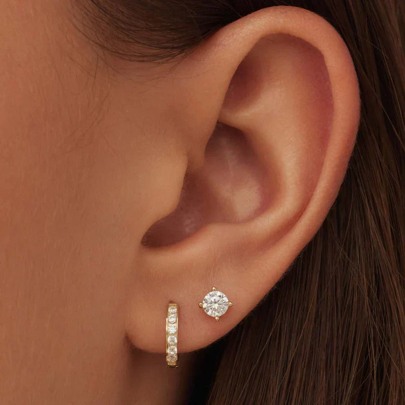 Set de Aretes con Piedra Dara Brillane | Oro