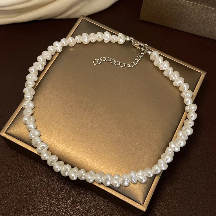 Collar Halo de Perla | Oro blanco
