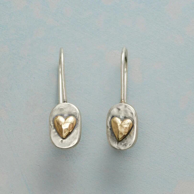 Aretes Dorados Heartlace | Oro