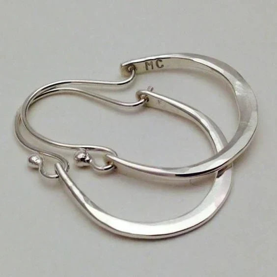 Aretes de Aro Halo Lunar | Oro blanco